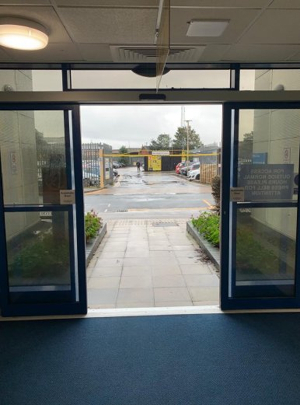 Automatic door installation by Gem Automatic Doors in Hull